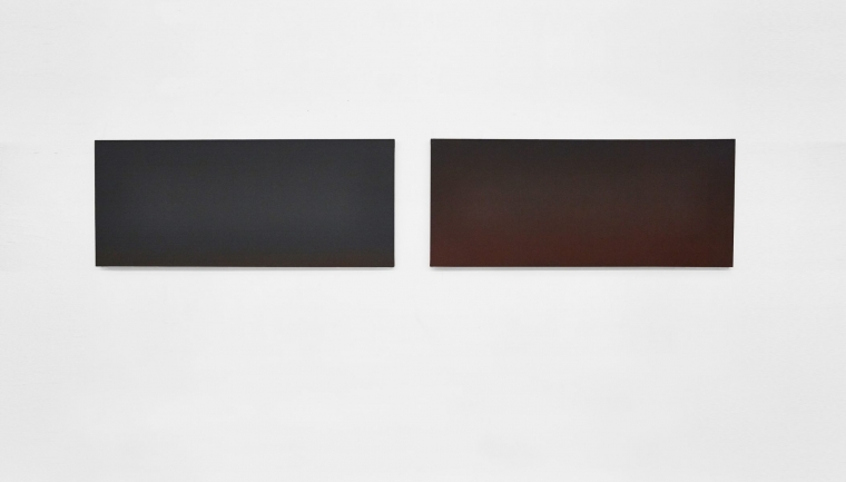 IMPLOSION oil on canvas; size: each 50 x 120 cm; Date: 2013